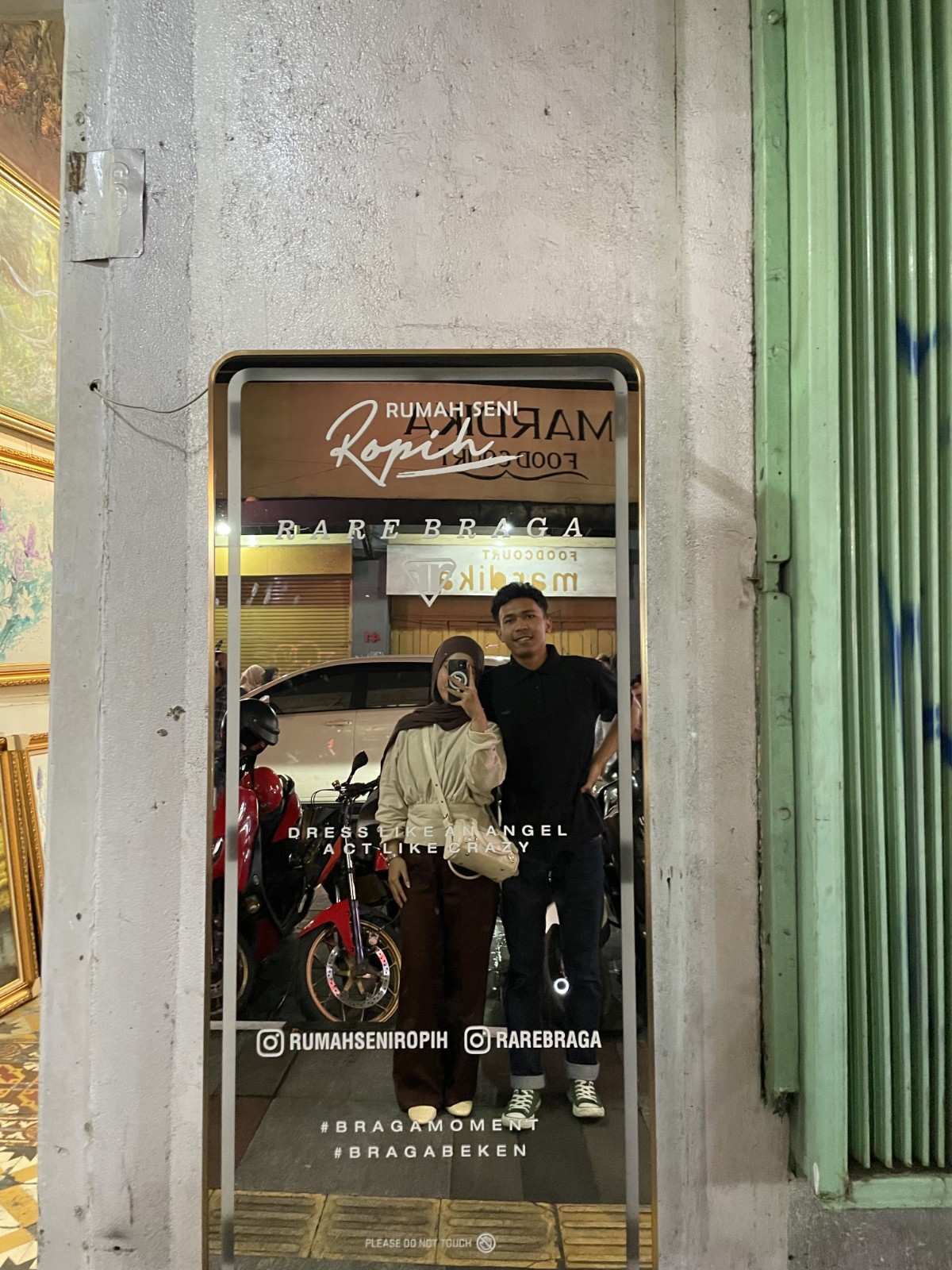 Person with artistic makeup